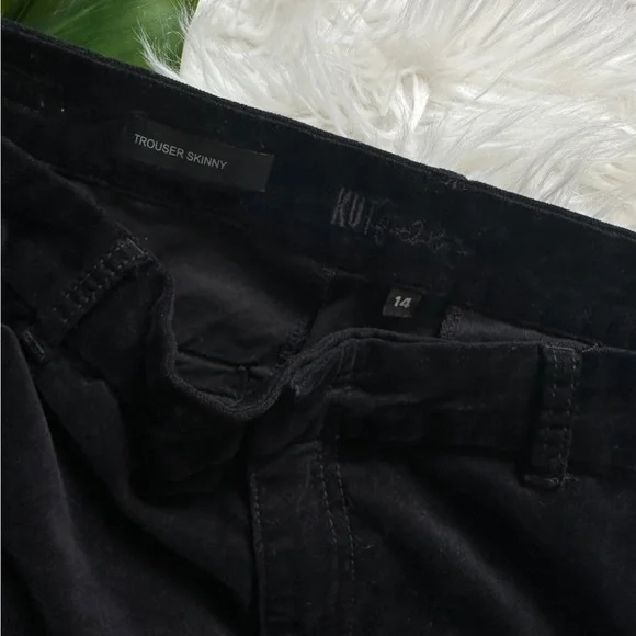 *sold* Kut from The Kloth Velvety Black Pants - Picture 5 of 8